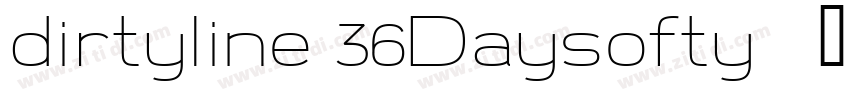 dirtyline 36Daysofty字体转换